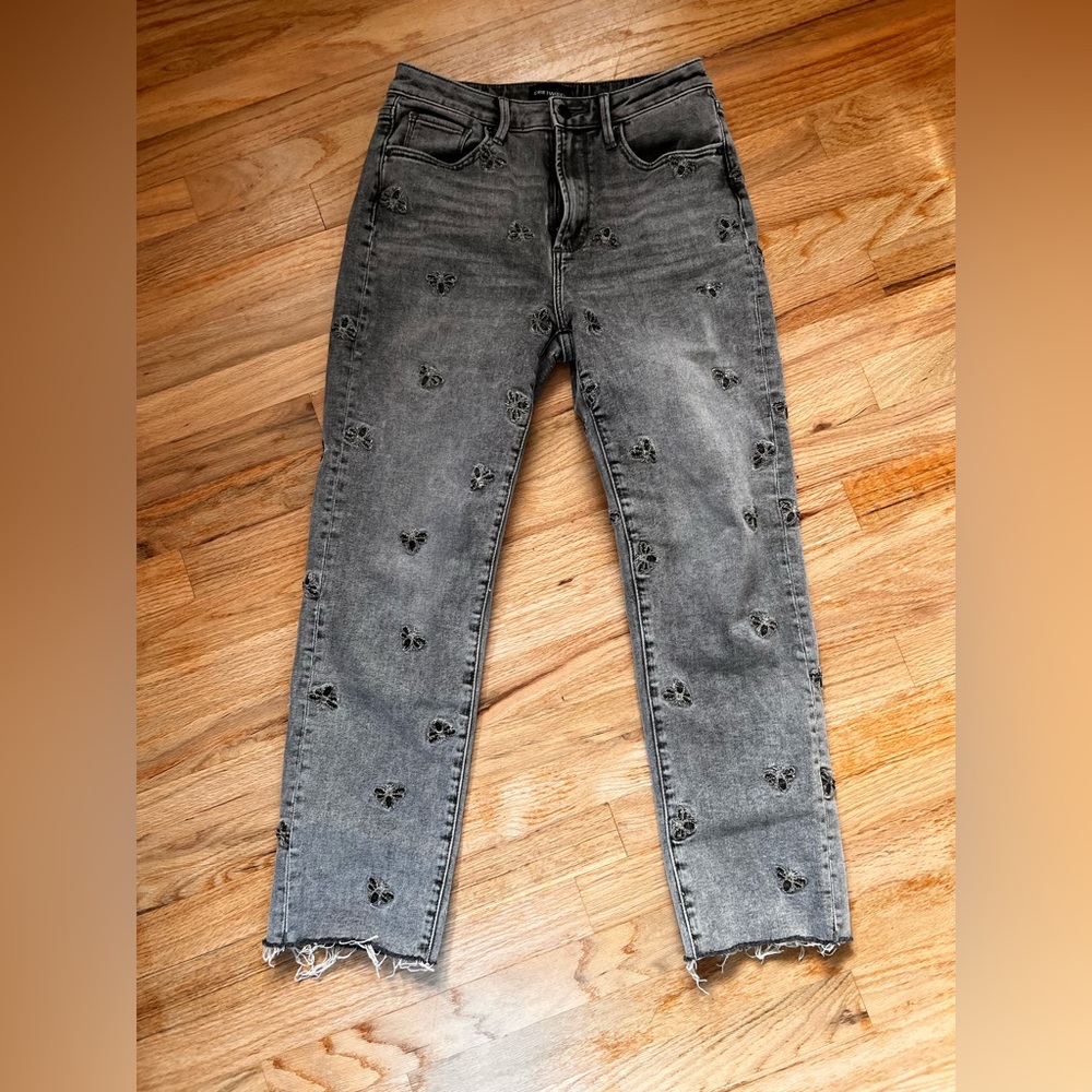 Driftwood Embroidered Royce Bee Jeans